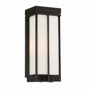 Eads LED Wall Lantern Matte BlackOutdoor wall sconces with motion sensor