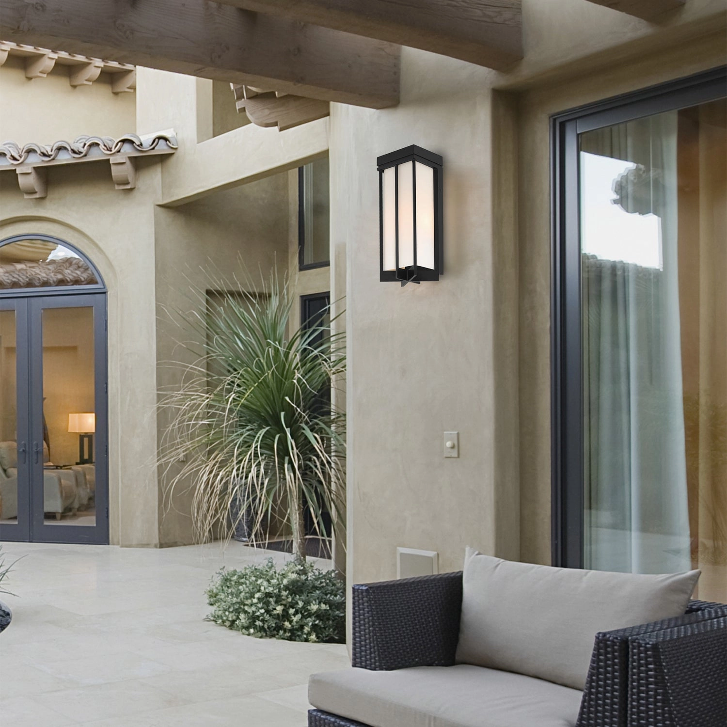 Eads LED Wall Lantern Matte Black