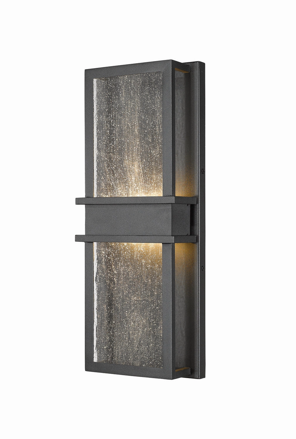 Eclipse LED Outdoor Wall Mount BlackOutdoor wall sconces with motion sensor
