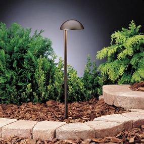 Eclipse One Light Path & Spread Textured Architectural BronzeDecorative outdoor post lights