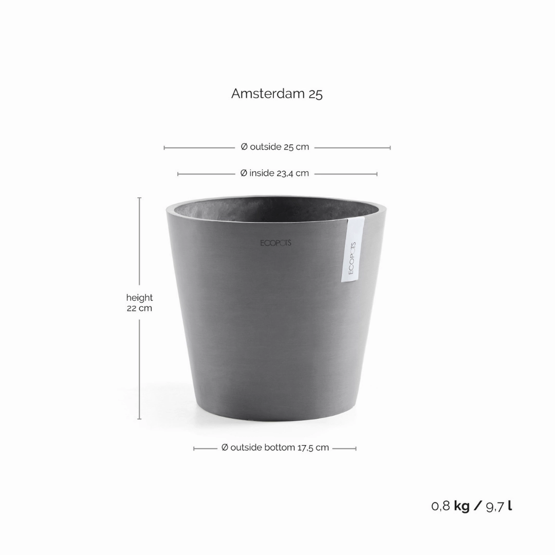 Ecopots Amsterdam Grey