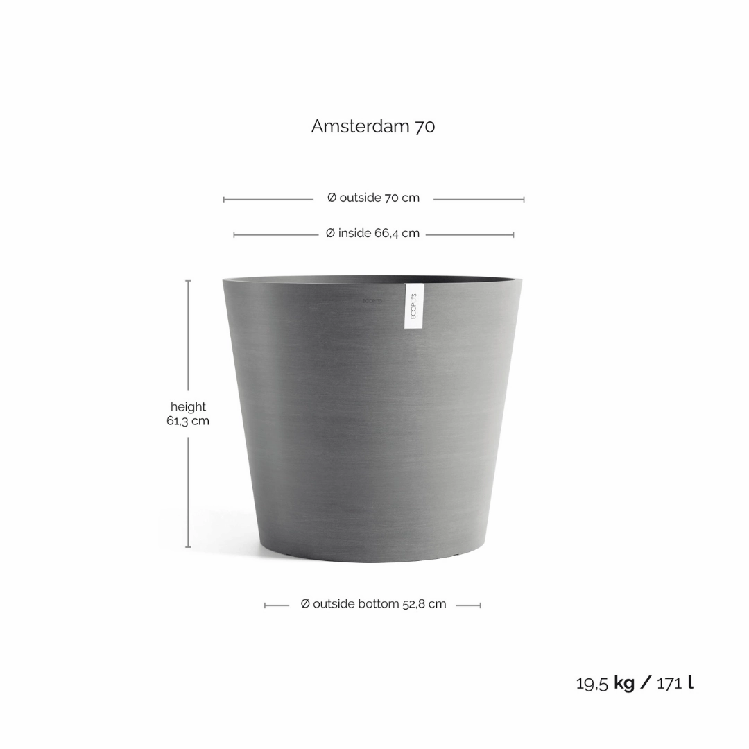 Ecopots Amsterdam Grey