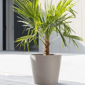Ecopots Amsterdam Taupe hanging garden planters for small spaces