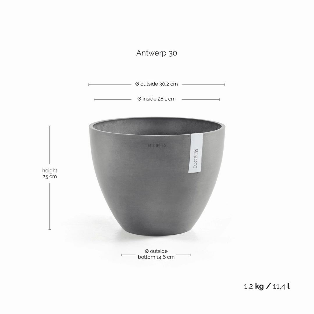 Ecopots Antwerp Grey