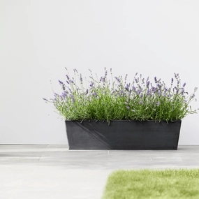Ecopots Bruges Dark Grey hanging garden planters for small spaces