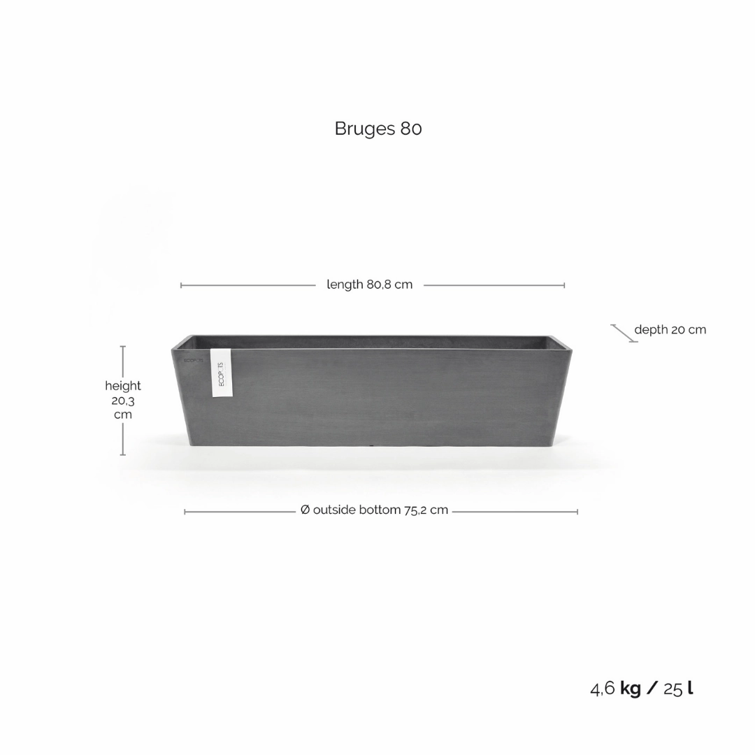 Ecopots Bruges Grey