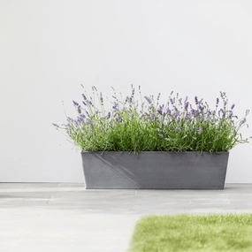 Ecopots Bruges Grey hanging garden planters for small spaces