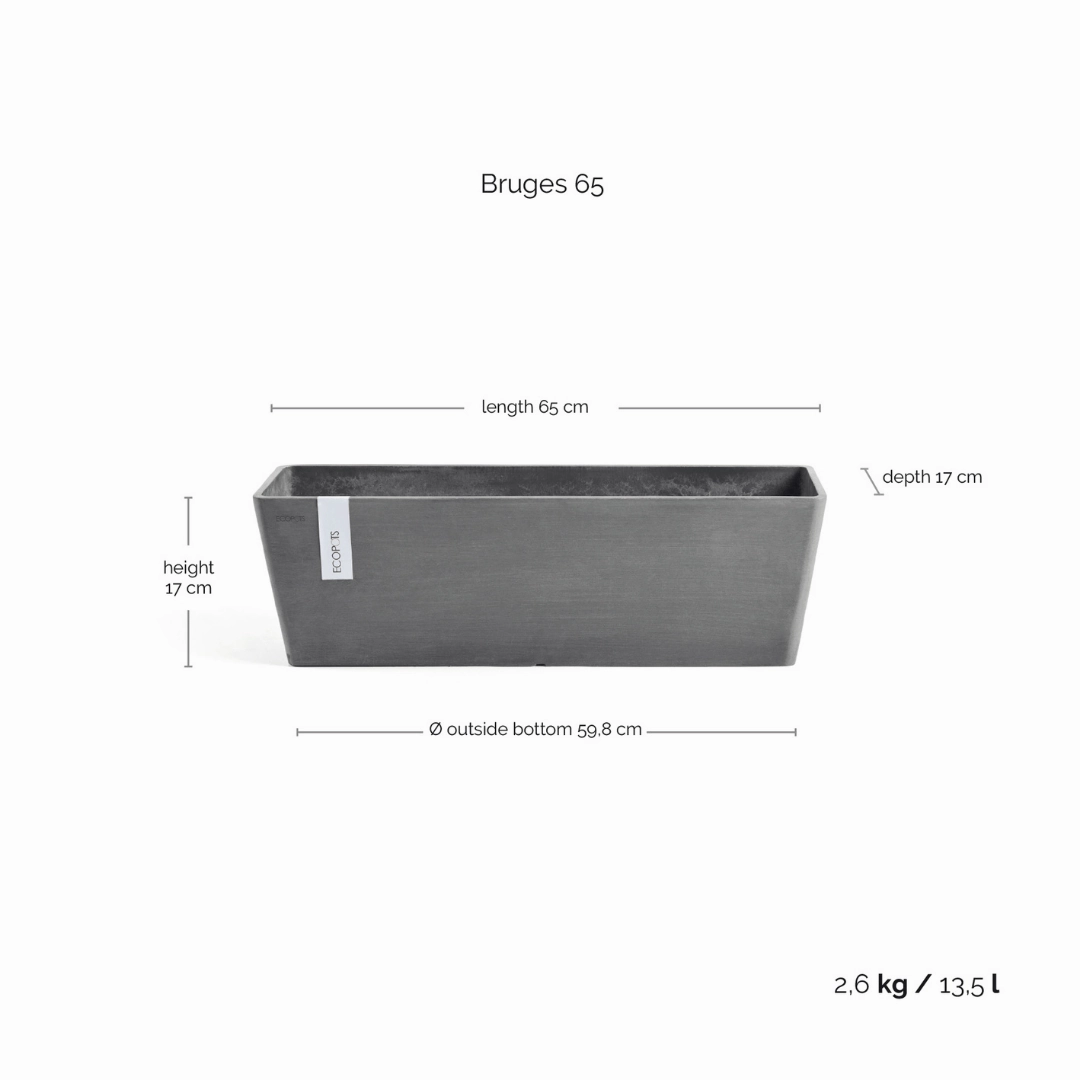 Ecopots Bruges Grey