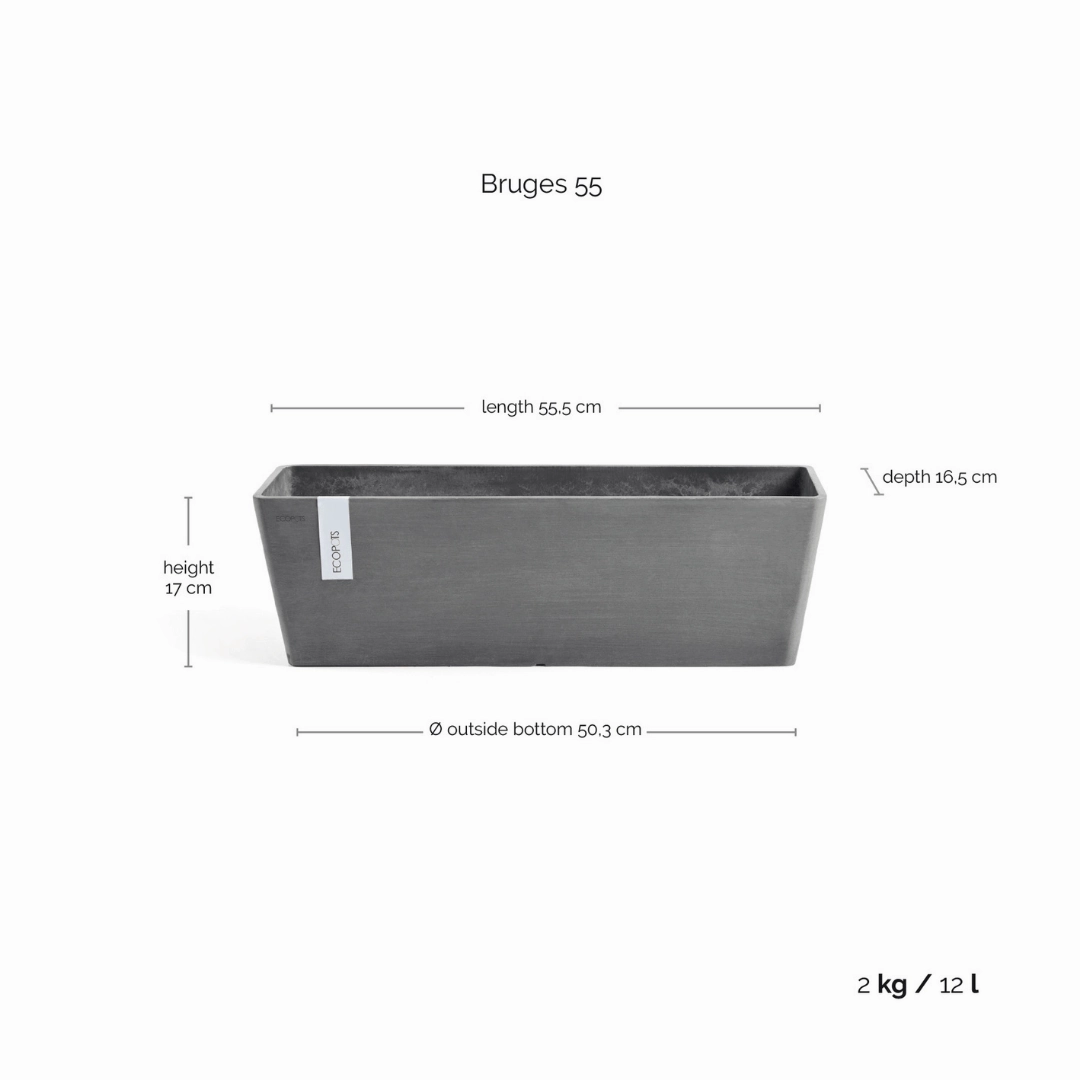 Ecopots Bruges Grey