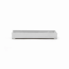 Ecopots Display Platter Pure White hanging garden planters for small spaces