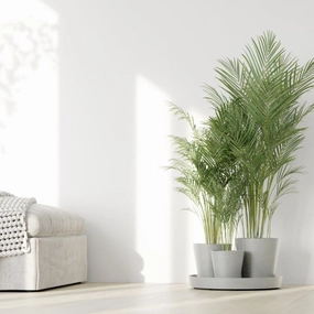 Ecopots Dubai White Grey hanging garden planters for small spaces