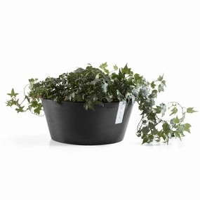 Ecopots Frankfurt 40 Dark Grey hanging garden planters for small spaces