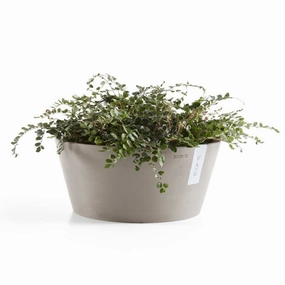 Ecopots Frankfurt 40 Taupe hanging garden planters for small spaces