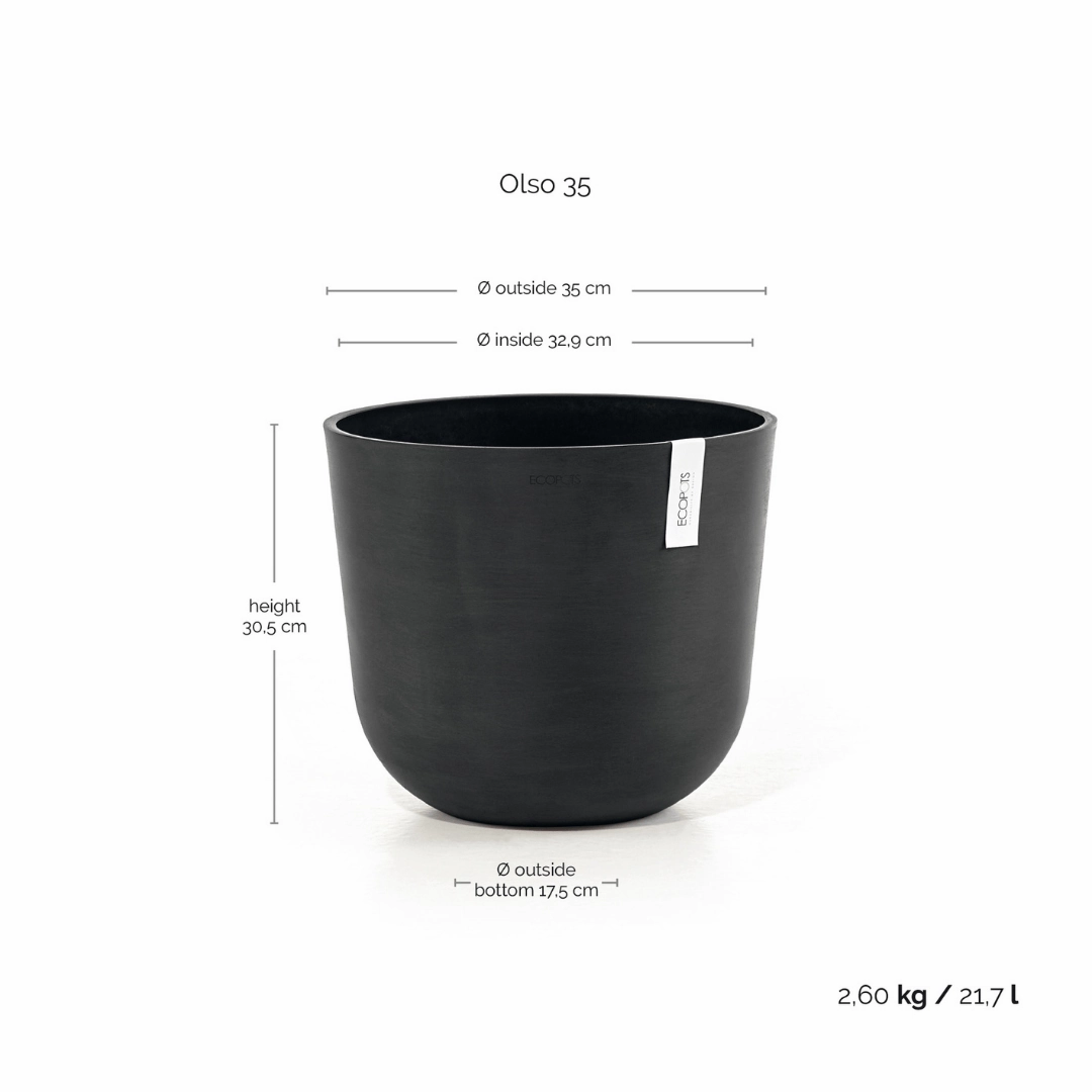 Ecopots Oslo Dark Grey