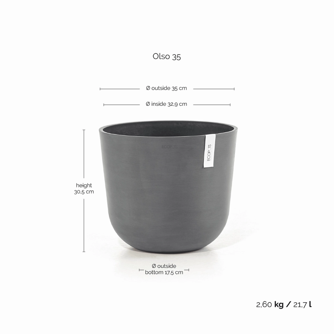 Ecopots Oslo Grey