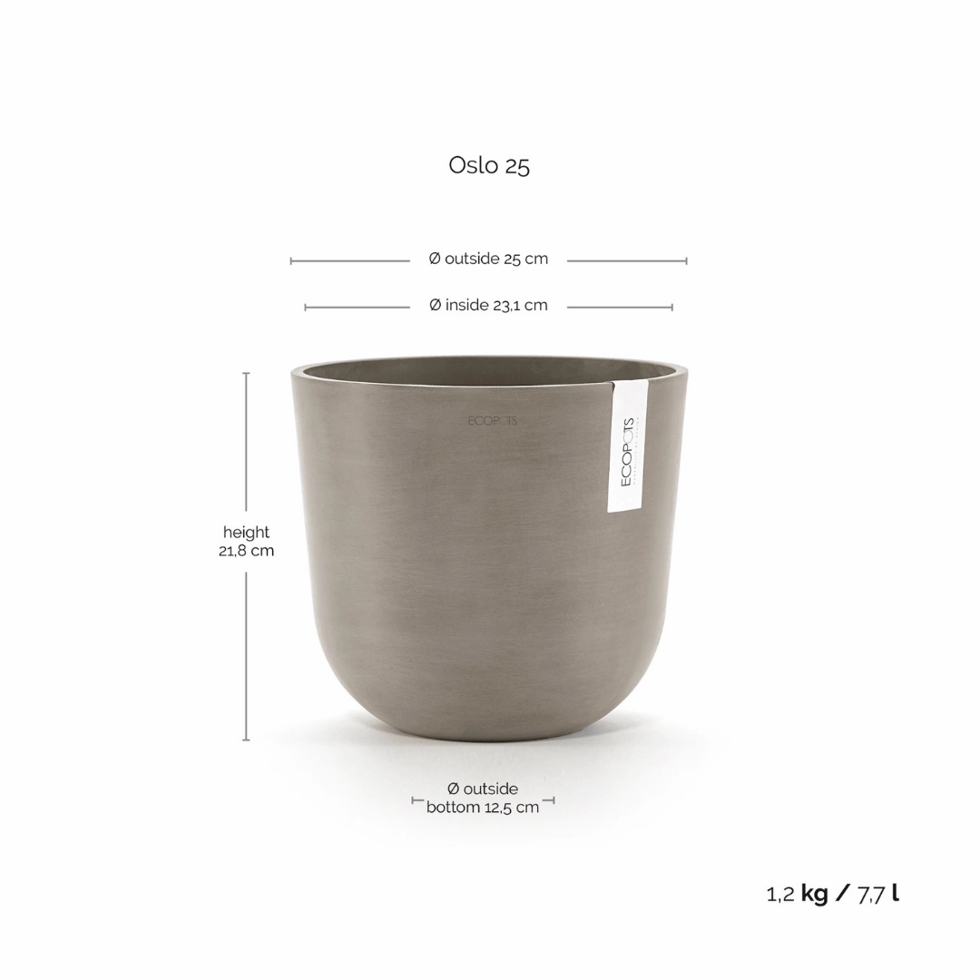 Ecopots Oslo Taupe