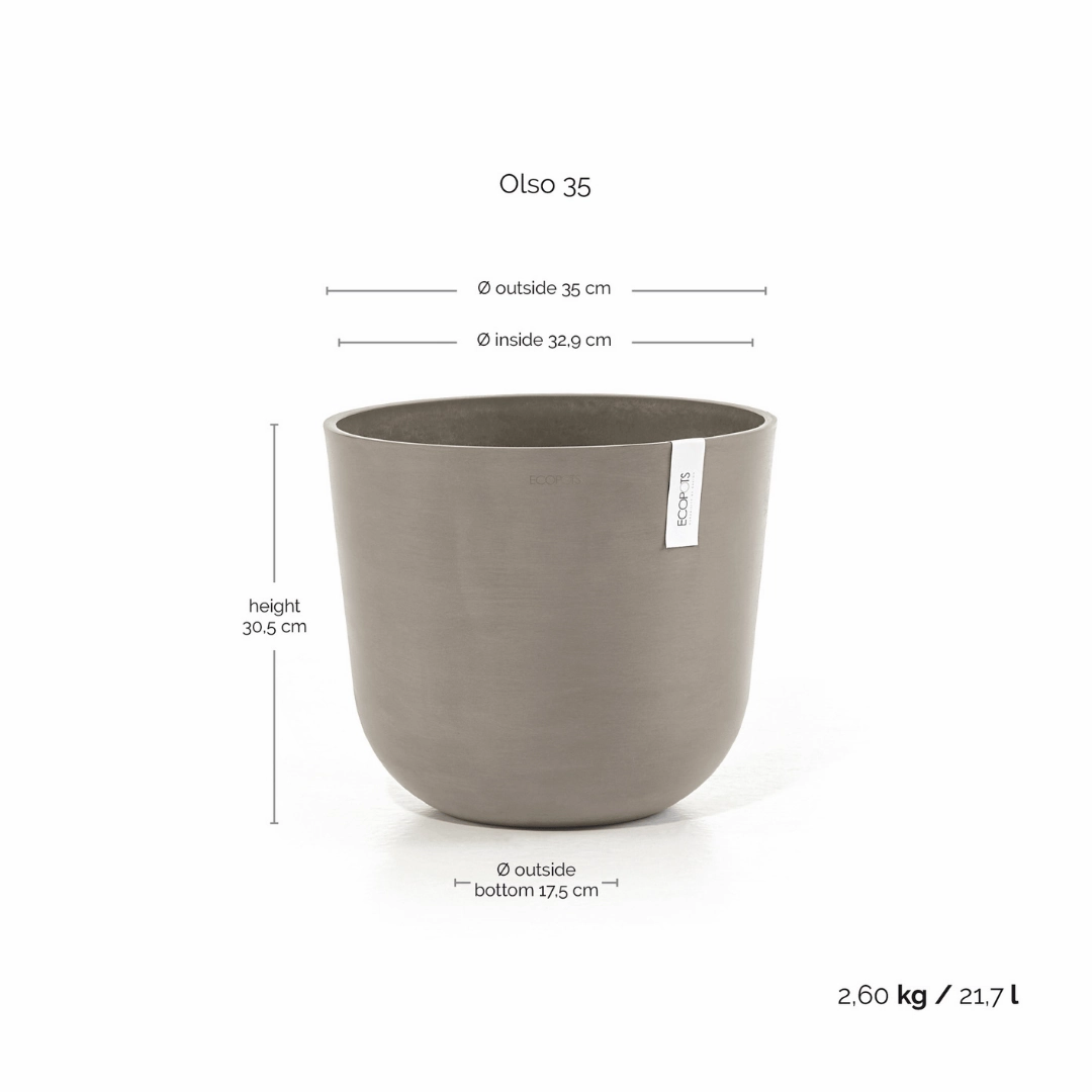 Ecopots Oslo Taupe