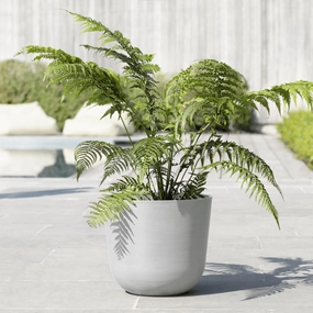 Ecopots Oslo White Grey hanging garden planters for small spaces