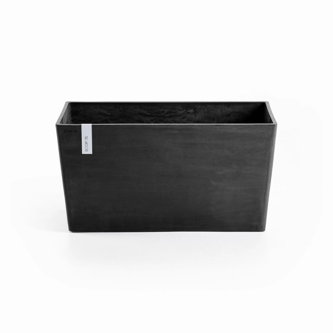 Ecopots Paris Dark Grey 80cm hanging garden planters for small spaces