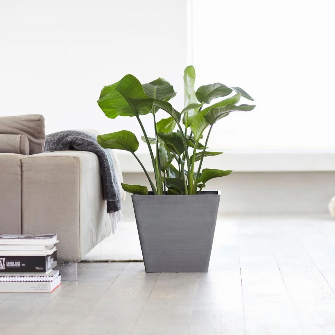 Ecopots Rotterdam Grey hanging garden planters for small spaces