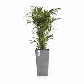 Ecopots Rotterdam Mid High 56 Grey hanging garden planters for small spaces