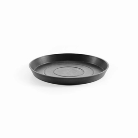 Ecopots Saucer Round Dark Grey hanging garden planters for small spaces