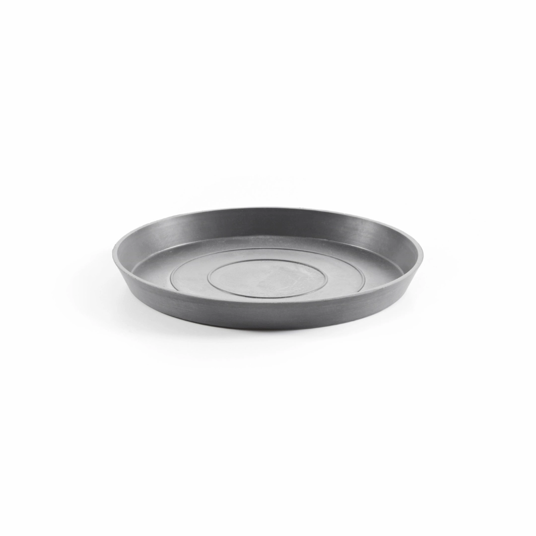 Ecopots Saucer Round Grey hanging garden planters for small spaces