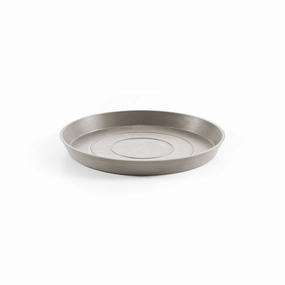Ecopots Saucer Round Taupe hanging garden planters for small spaces