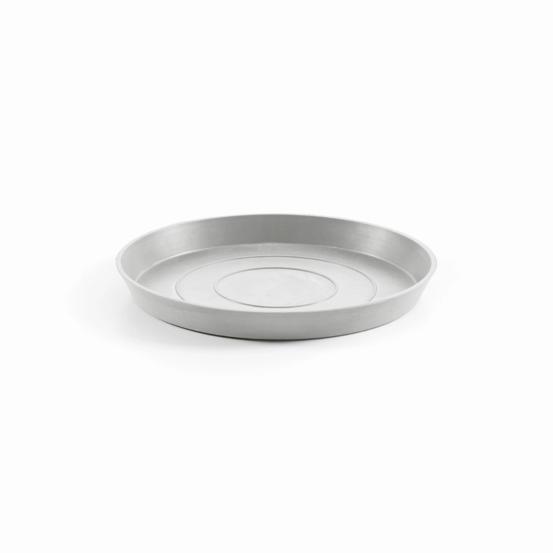 Ecopots Saucer Round White Grey hanging garden planters for small spaces