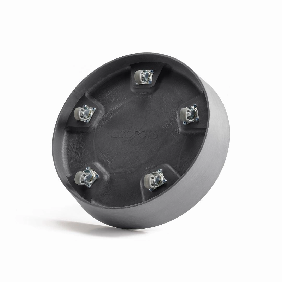 Ecopots Saucer Wheels Round Grey