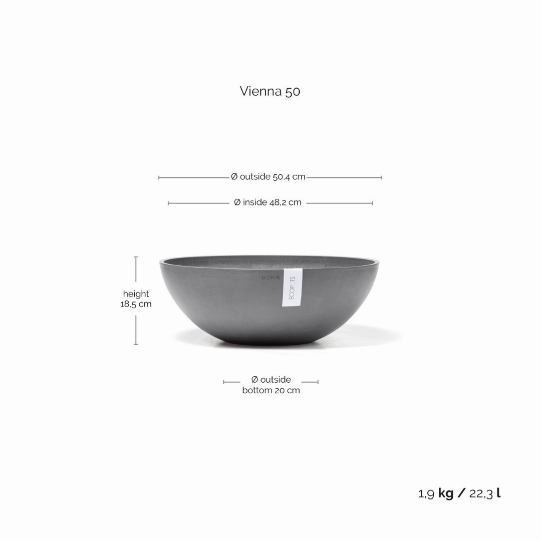 Ecopots Vienna Grey