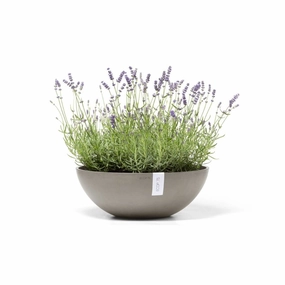Ecopots Vienna Taupe hanging garden planters for small spaces
