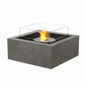 EcoSmart Fire - Base 30" Square Concrete Fire Pit Tableportable outdoor fire pit with lid