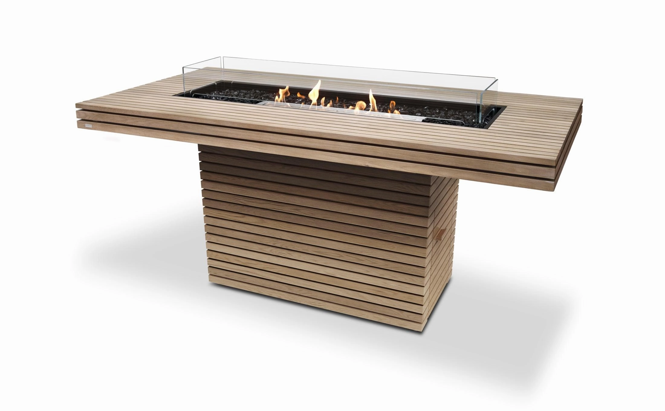 EcoSmart Fire - Gin 90" (Bar) Rectangular Concrete Fire Pit Table