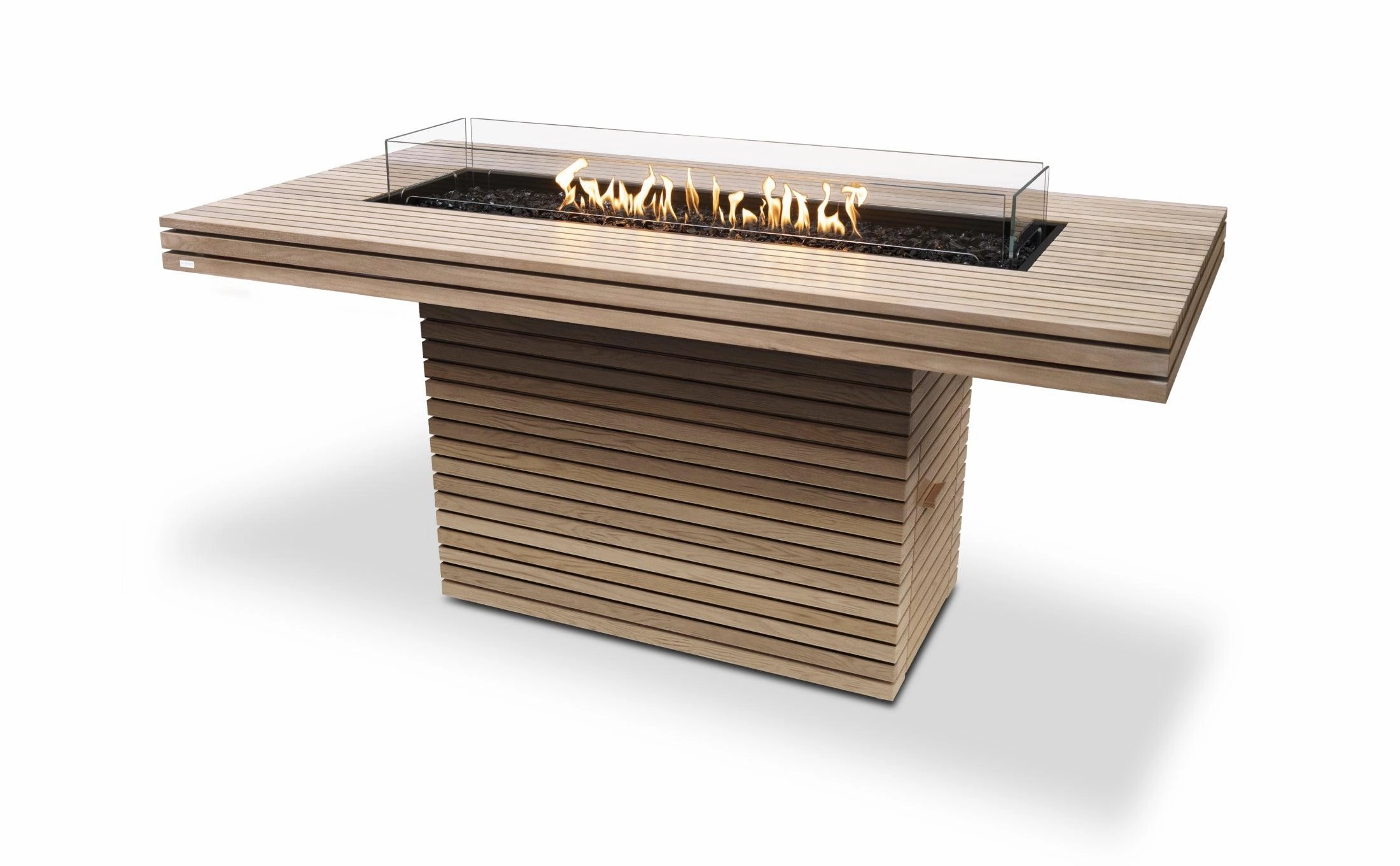 EcoSmart Fire - Gin 90" (Bar) Rectangular Concrete Fire Pit Table