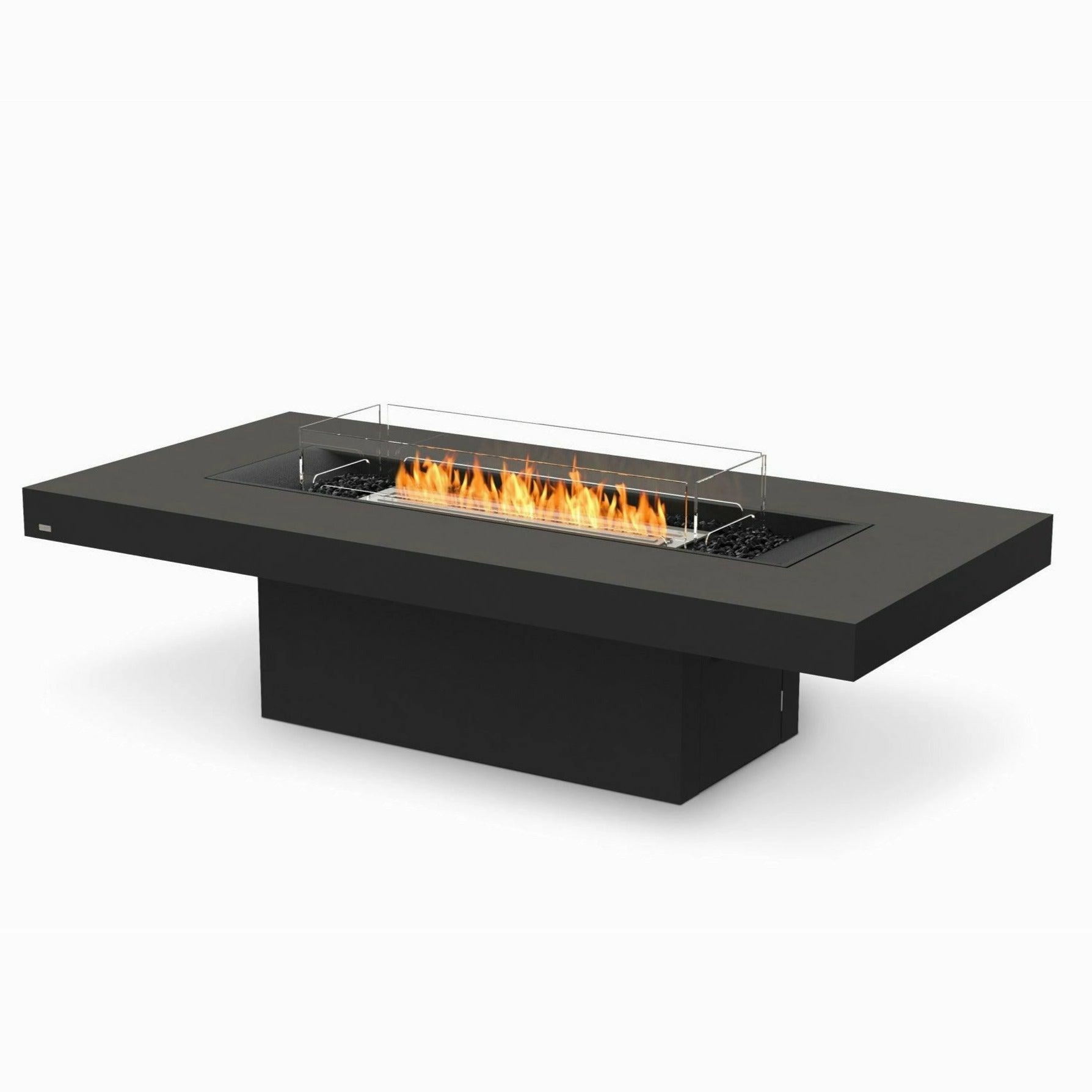 EcoSmart Fire - Gin 90" (Chat) Rectangular Concrete Fire Pit Table