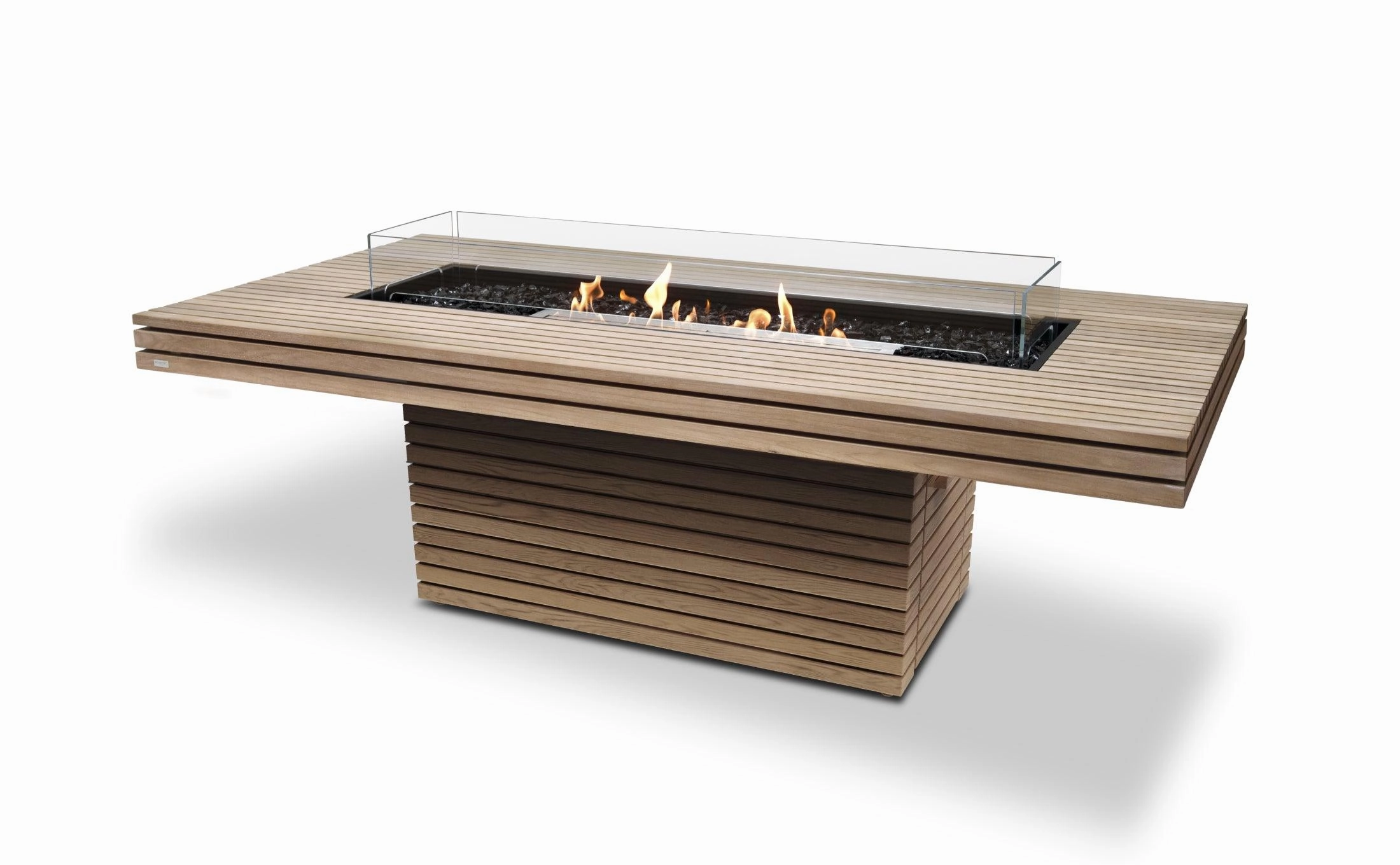 EcoSmart Fire - Gin 90" (Dining) Rectangular Concrete Fire Pit Table