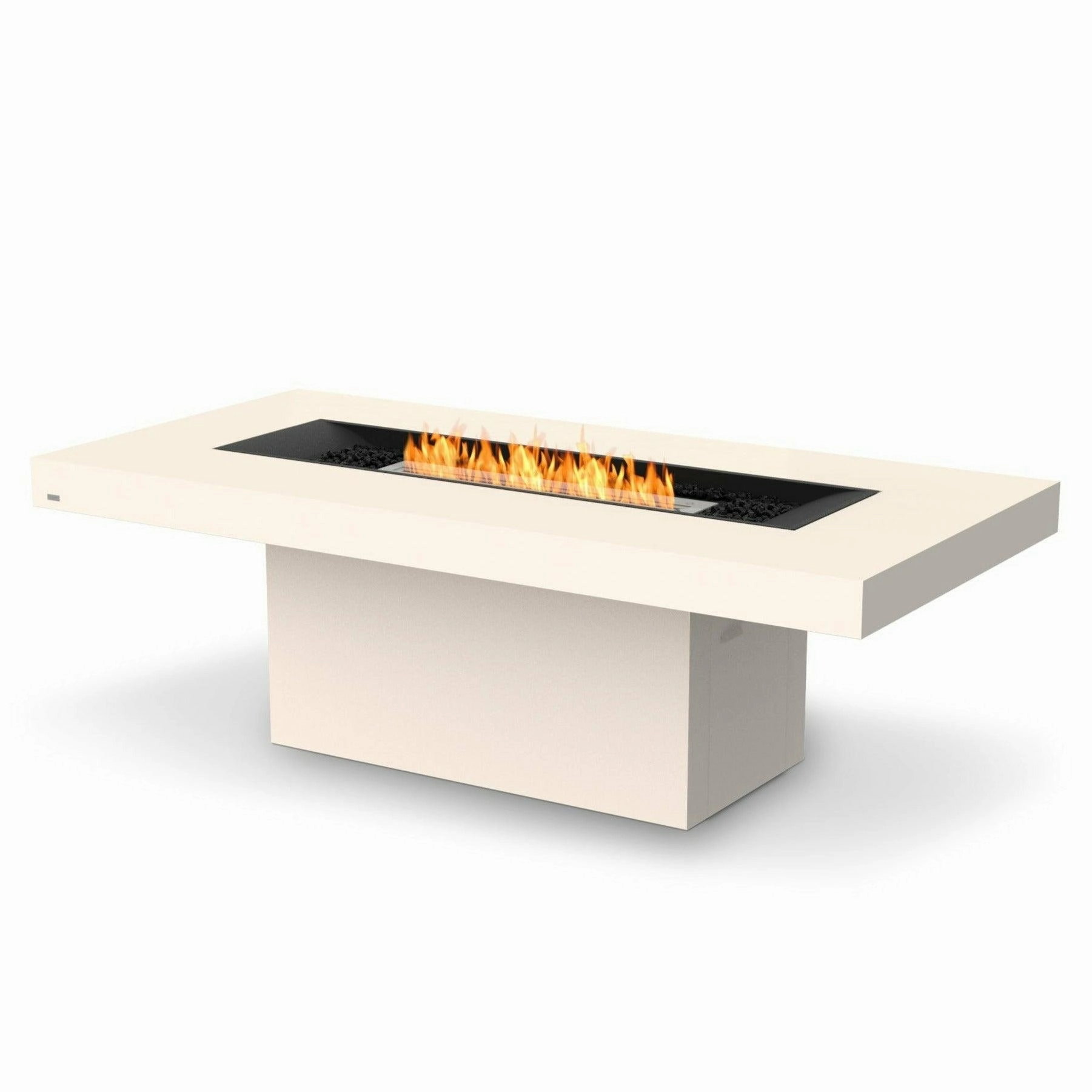 EcoSmart Fire - Gin 90" (Dining) Rectangular Concrete Fire Pit Table