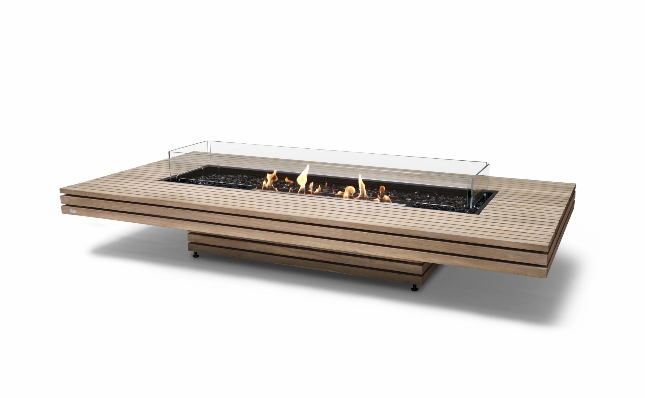 EcoSmart Fire - Gin 90"(Low) Rectangular Concrete Fire Pit Table