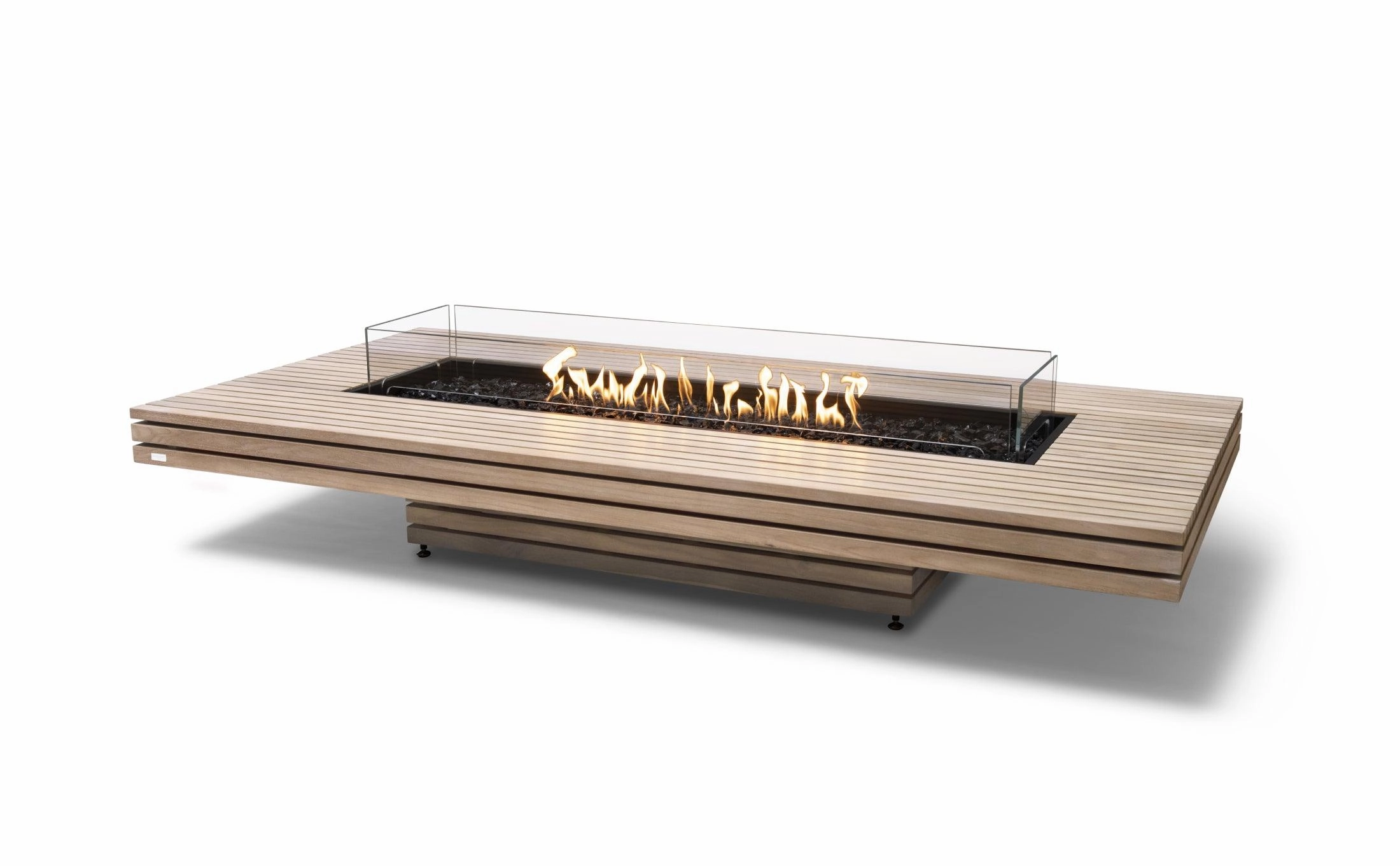 EcoSmart Fire - Gin 90"(Low) Rectangular Concrete Fire Pit Table