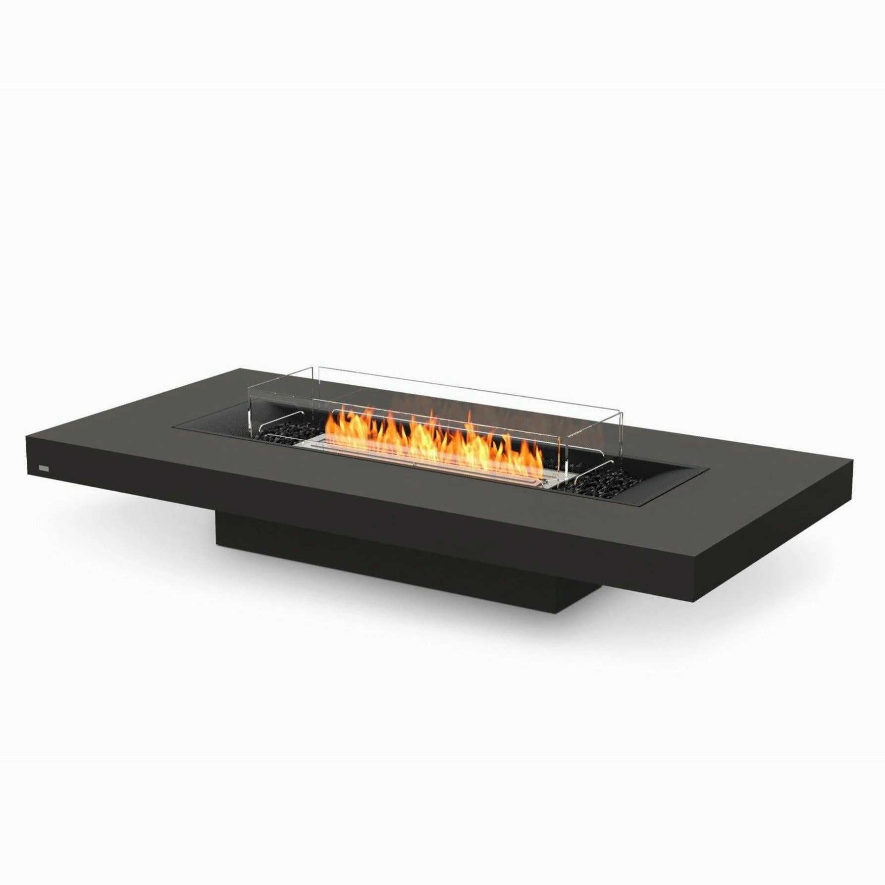 EcoSmart Fire - Gin 90"(Low) Rectangular Concrete Fire Pit Table