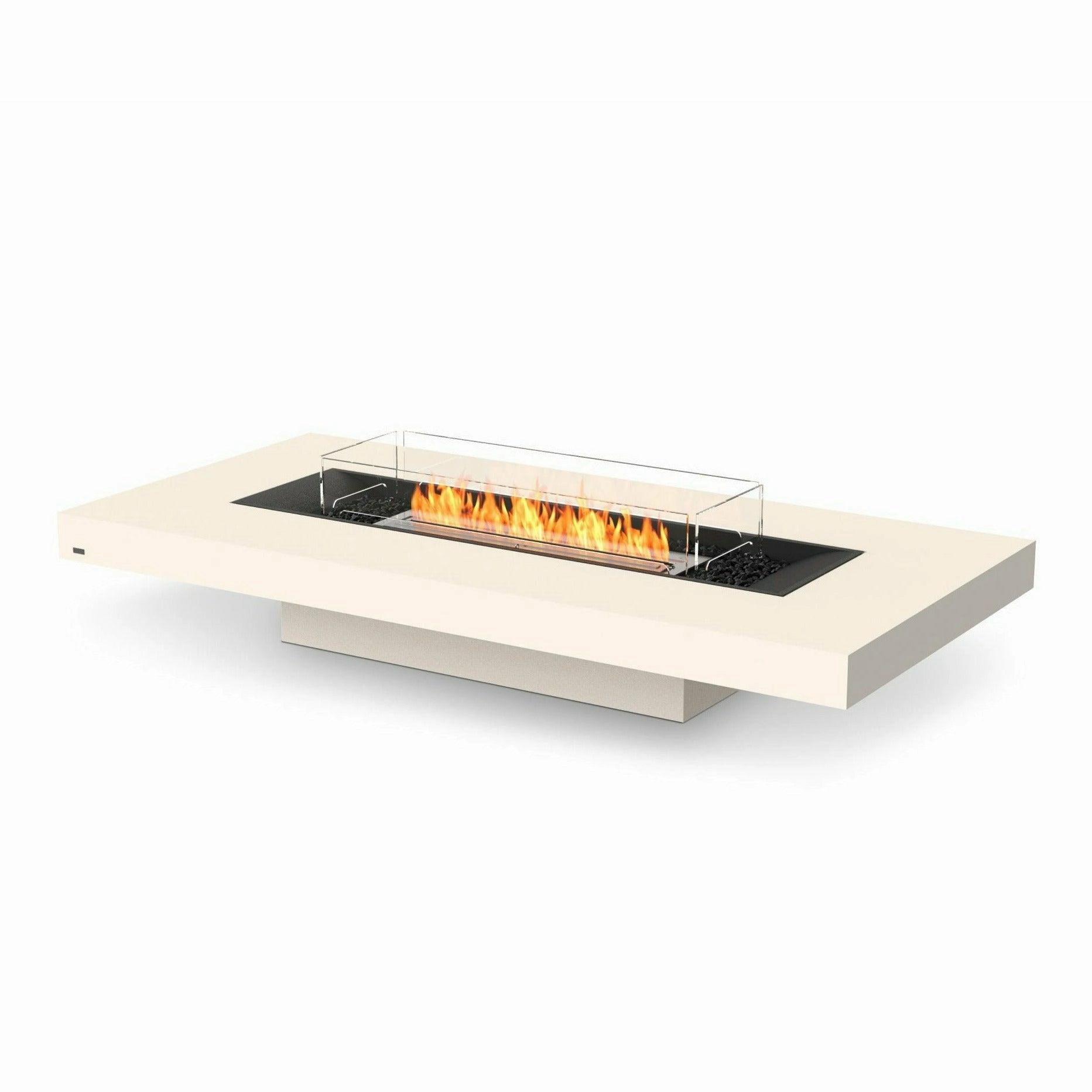 EcoSmart Fire - Gin 90"(Low) Rectangular Concrete Fire Pit Table
