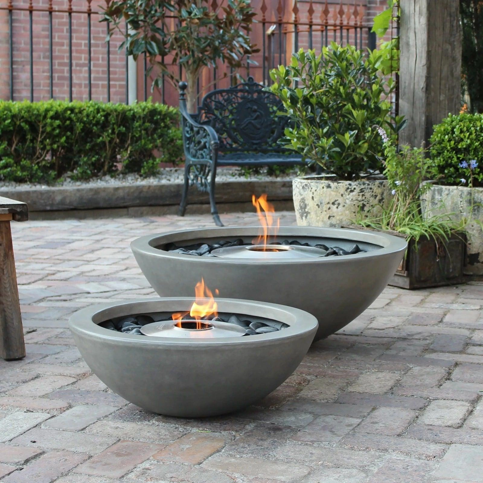EcoSmart Fire - Mix 600 Bioethanol Freestanding Round Concrete Fire Pit Bowl