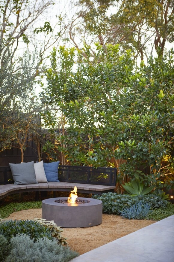 Ecosmart Fire Ark 40 Fire Pit Table - Bone Finish / Black Burner - ESF.O.ARK.40.BO.B