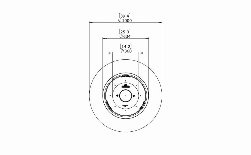 Ecosmart Fire Ark 40 Fire Pit Table - Bone Finish / Black Burner - ESF.O.ARK.40.BO.B