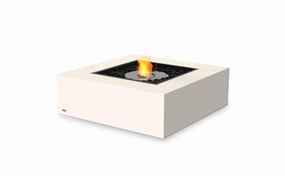 Ecosmart Fire Base 40 Fire Pit Table - Bone Finish / Stainless Steel Burner - ESF.O.BAS.40.BOoutdoor fire table set with chairs