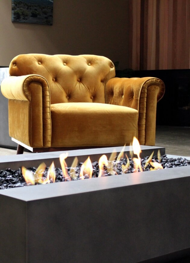 Ecosmart Fire Cosmo 50 Fire Pit Table - Graphite Finish / Black Burner - ESF.O.CMO.50.GH.B