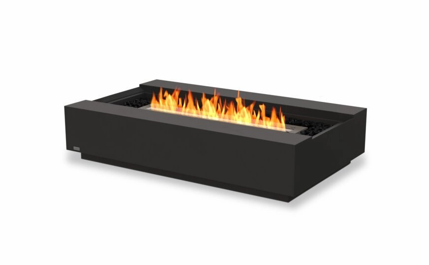 Ecosmart Fire Cosmo 50 Fire Pit Table - Graphite Finish / Black Burner - ESF.O.CMO.50.GH.Boutdoor fire table set with chairs