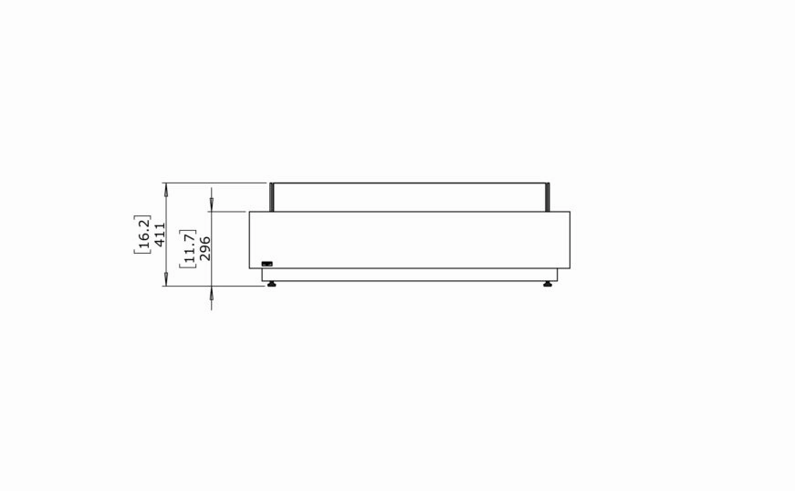 Ecosmart Fire Cosmo 50 Fire Pit Table - Graphite Finish / Stainless Steel Burner - ESF.O.CMO.50.GH