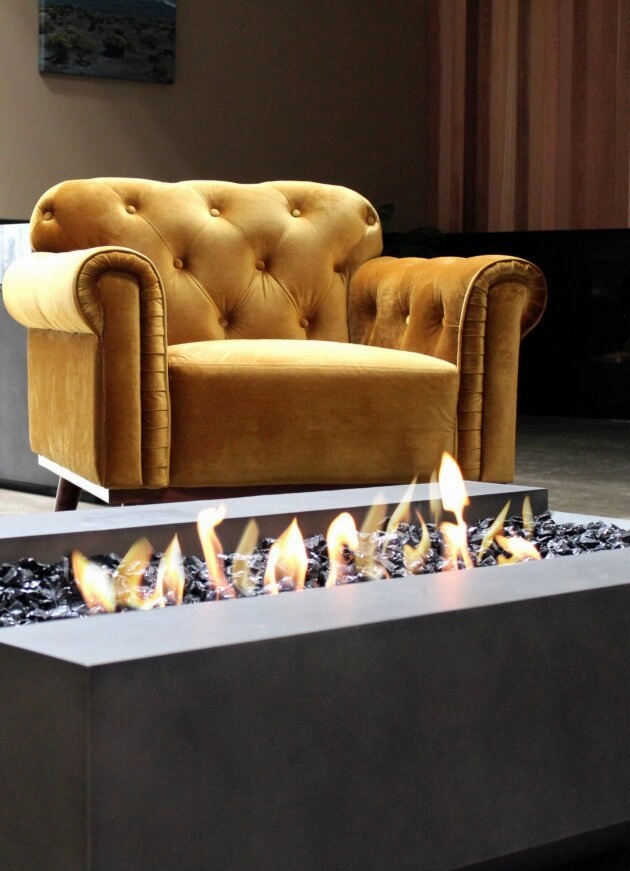 Ecosmart Fire Cosmo 50 Fire Pit Table - Graphite Finish / Stainless Steel Burner - ESF.O.CMO.50.GH